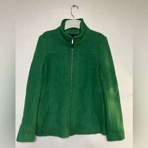 Lands End wool zip up Jacket/Coat 8